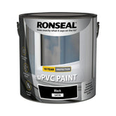 Ronseal uPVC Paint Black Satin 2.5L